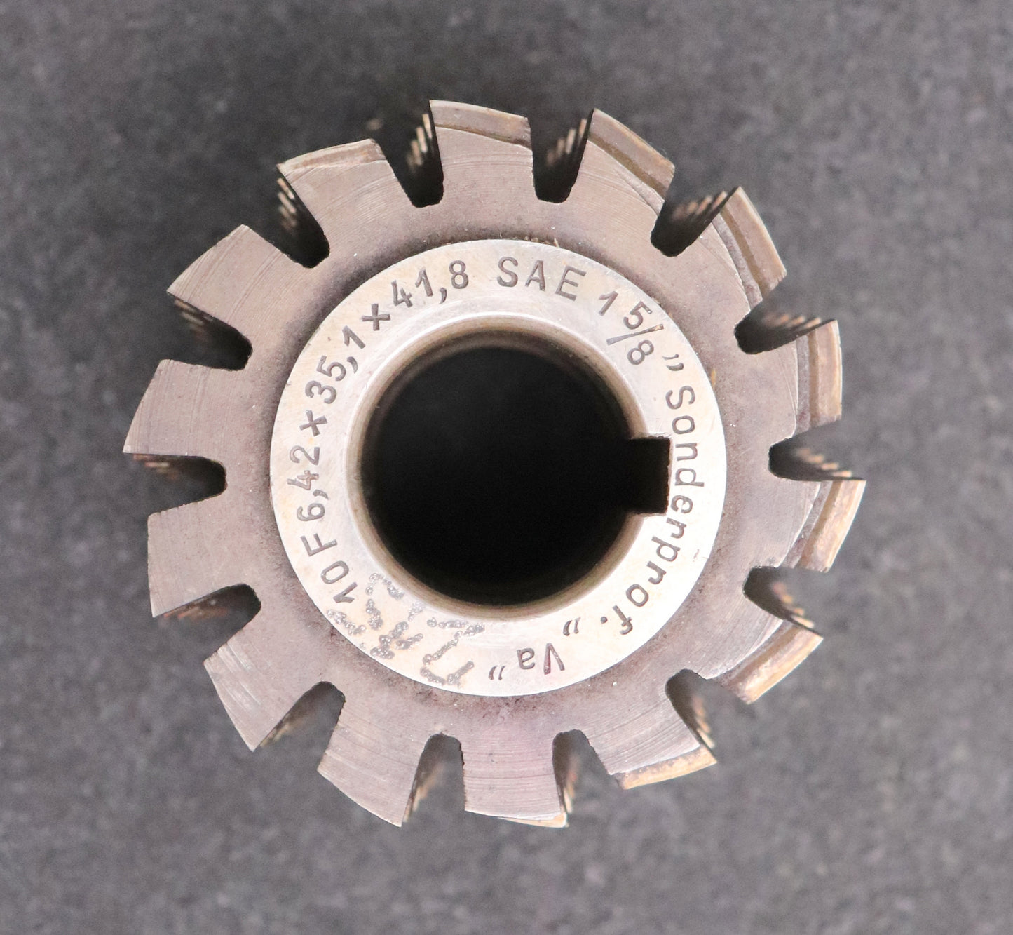 Bild des Artikels Keilwellen-Wälzfräser-10-Keile-41,8x35,1x6,42-Fertigfräser-Ø74x66xØ27mm-1gg.-Re