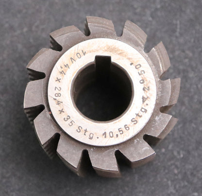 Bild des Artikels Keilwellen-Wälzfräser-10-Keile-35x28,4x4,4-mit-Höcker-Fertigfräser-Ø74x66xØ27mm