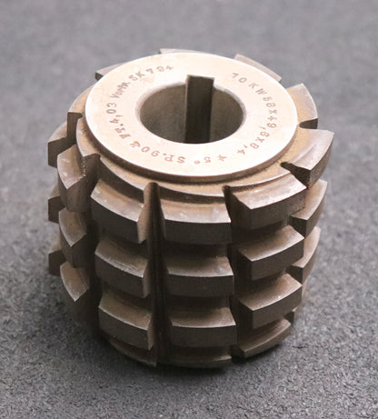 Bild des Artikels Keilwellen-Wälzfräser-10-Keile-58x49,6x8,4-Fertigfräser-Ø75x65xØ27mm-LKN-1gg.-Re