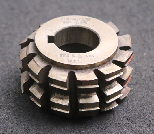 Bild des Artikels Keilwellen-Wälzfräser-6-Keile-27,8x34x7,2-mit-Höcker-Fertigfräser-Ø70x40xØ27mm