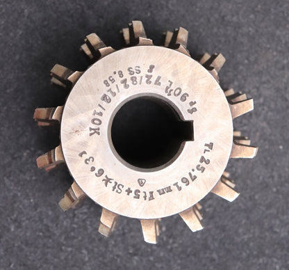 Bild des Artikels Keilwellen-Wälzfräser-10-Keile-72x82x12-mit-Höcker-Fertigfräser-Ø87x60xØ27mm