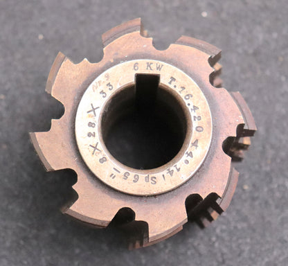 Bild des Artikels HENTZEN&CO-Keilwellen-Wälzfräser-6-Keile-33x28x8-mit-Höcker-Fertigfräser