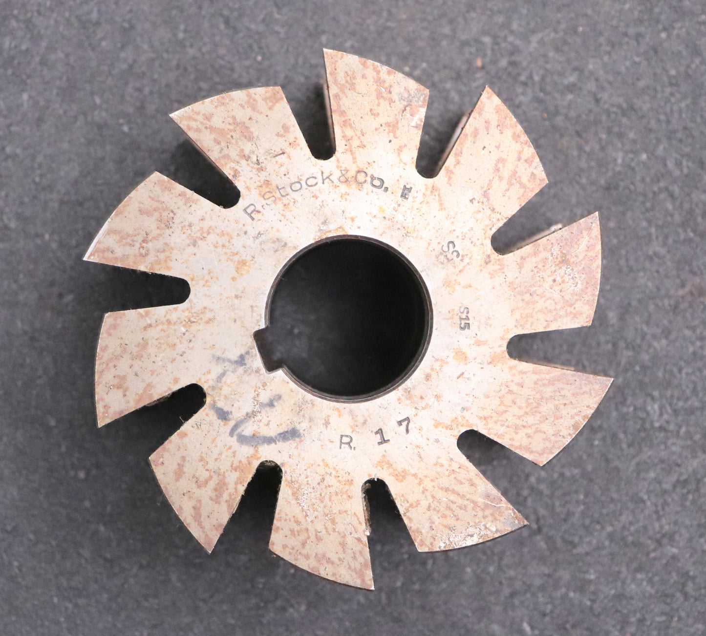 Bild des Artikels R.STOCK-Halbrund-Formfräser-konkav-Radiusfräser-Radius-17mm-Ø109x60xØ32mm