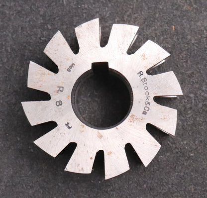 Bild des Artikels R.STOCK-Halbrund-Formfräser-konkav-Radiusfräser-Radius-8mm-Ø75x32xØ27mm-mit-LKN