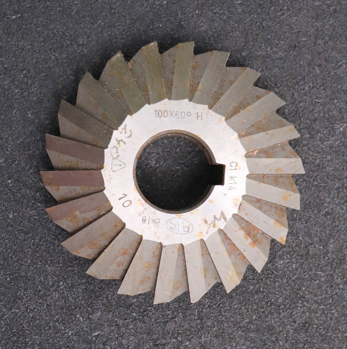 Bild des Artikels PWS-Prismen-Formfräser-konvex-Prismenwinkel-60°-Ø100x26xØ27mm-mit-LKN