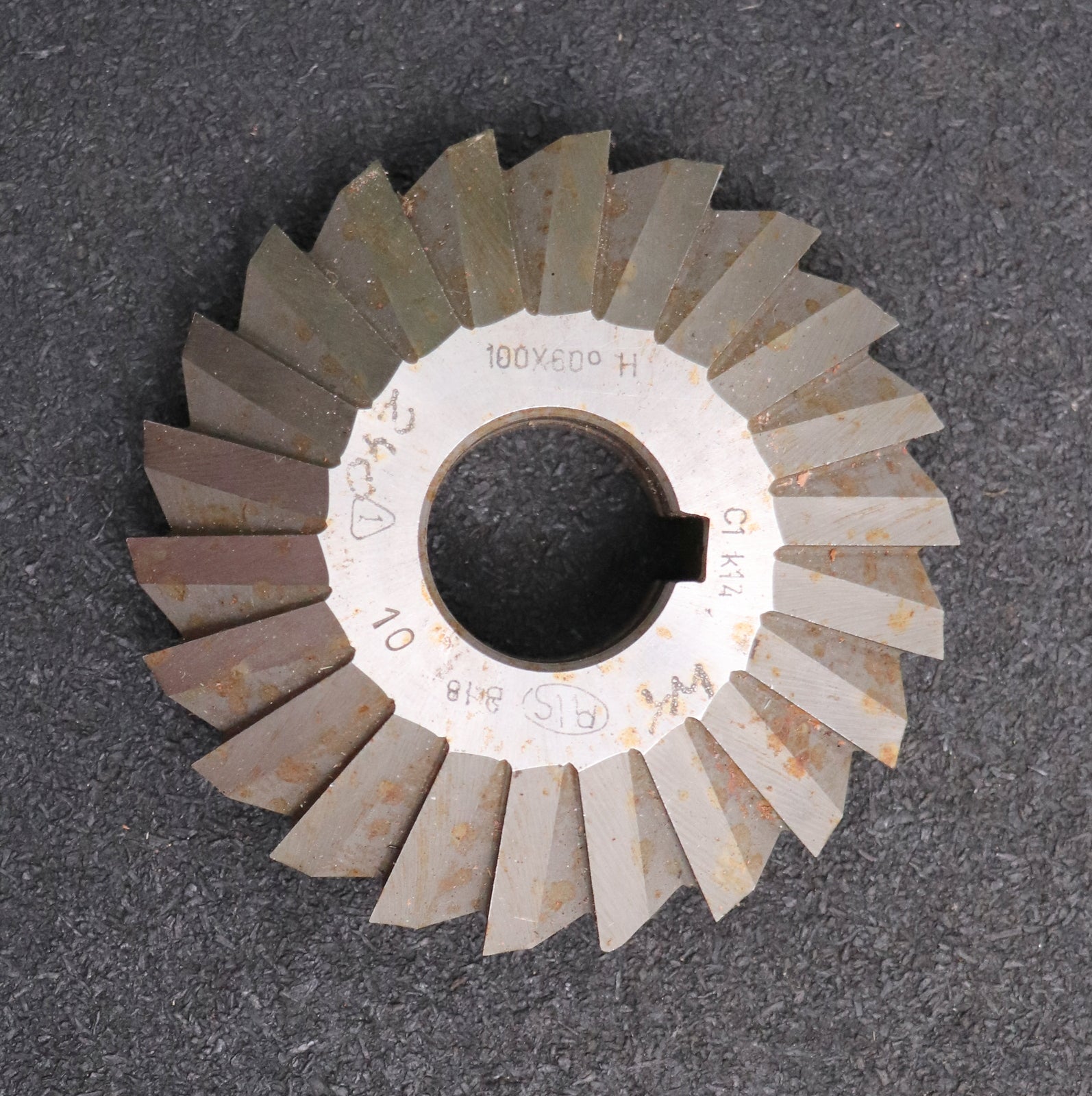 Bild des Artikels PWS-Prismen-Formfräser-konvex-Prismenwinkel-60°-Ø100x26xØ27mm-mit-LKN