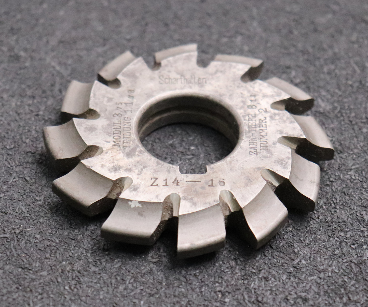 Bild des Artikels WESSELMANN-Zahnformfräser-m=-3,75-No.-2-Zähnezahlbereich-Z=-14-16