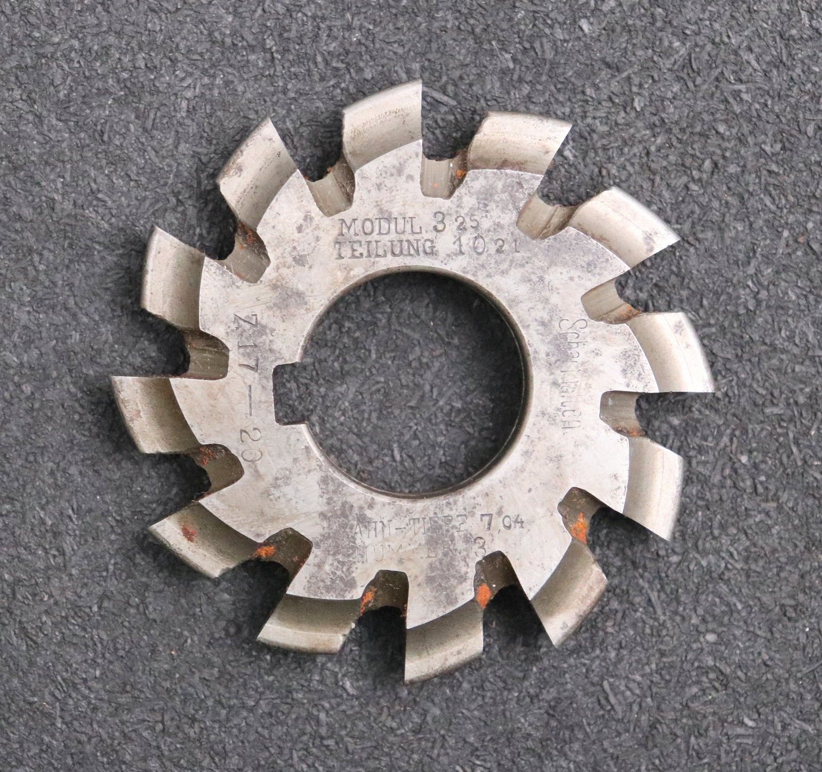 Bild des Artikels Zahnformfräser-gear-profile-cutter-m=-3,25-No.-3-für-Zähnezahlbereich-Z=-17-20