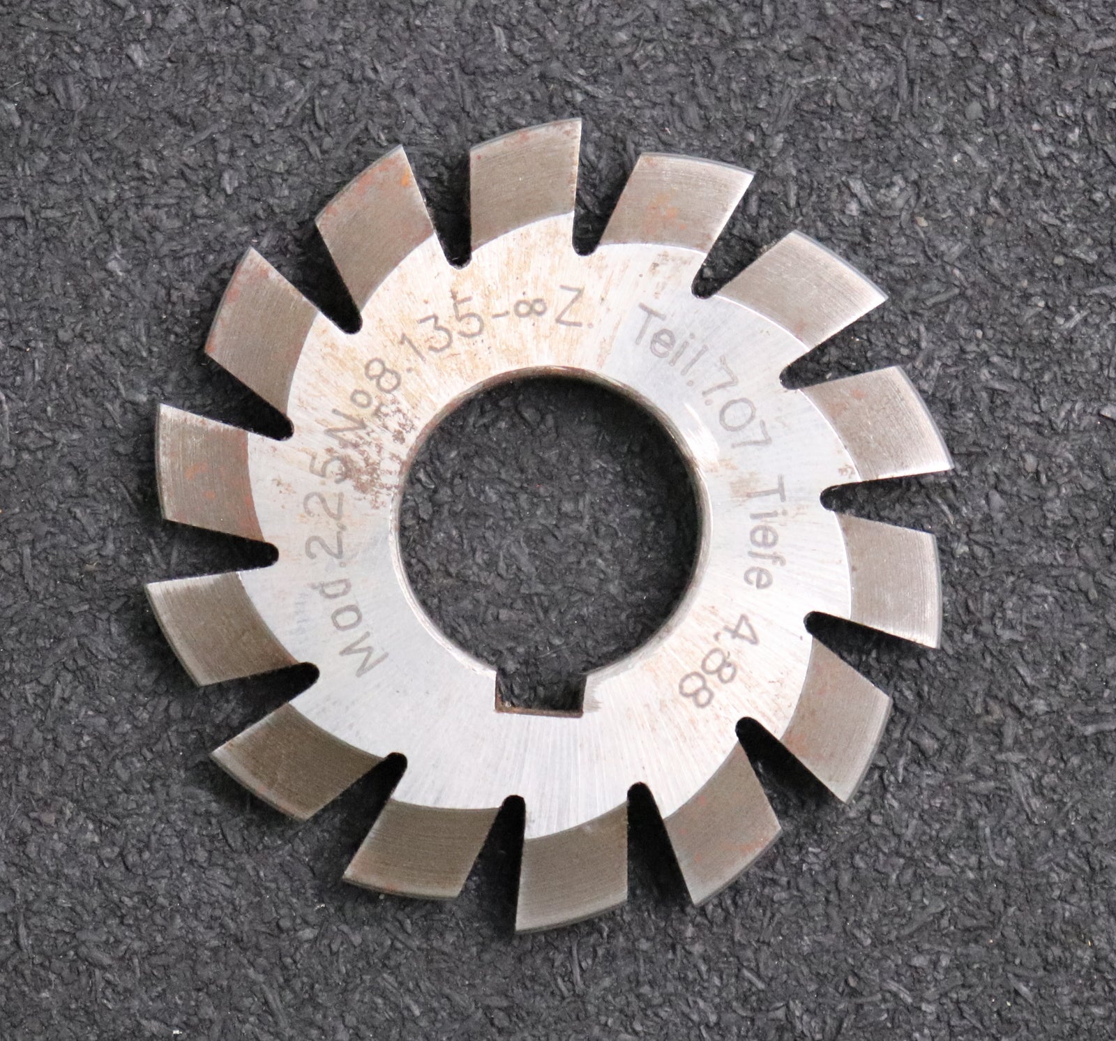 Bild des Artikels Zahnformfräser-gear-profile-cutter-m=-2,25-No.-8-für-Zähnezahlbereich-Z=-135-00