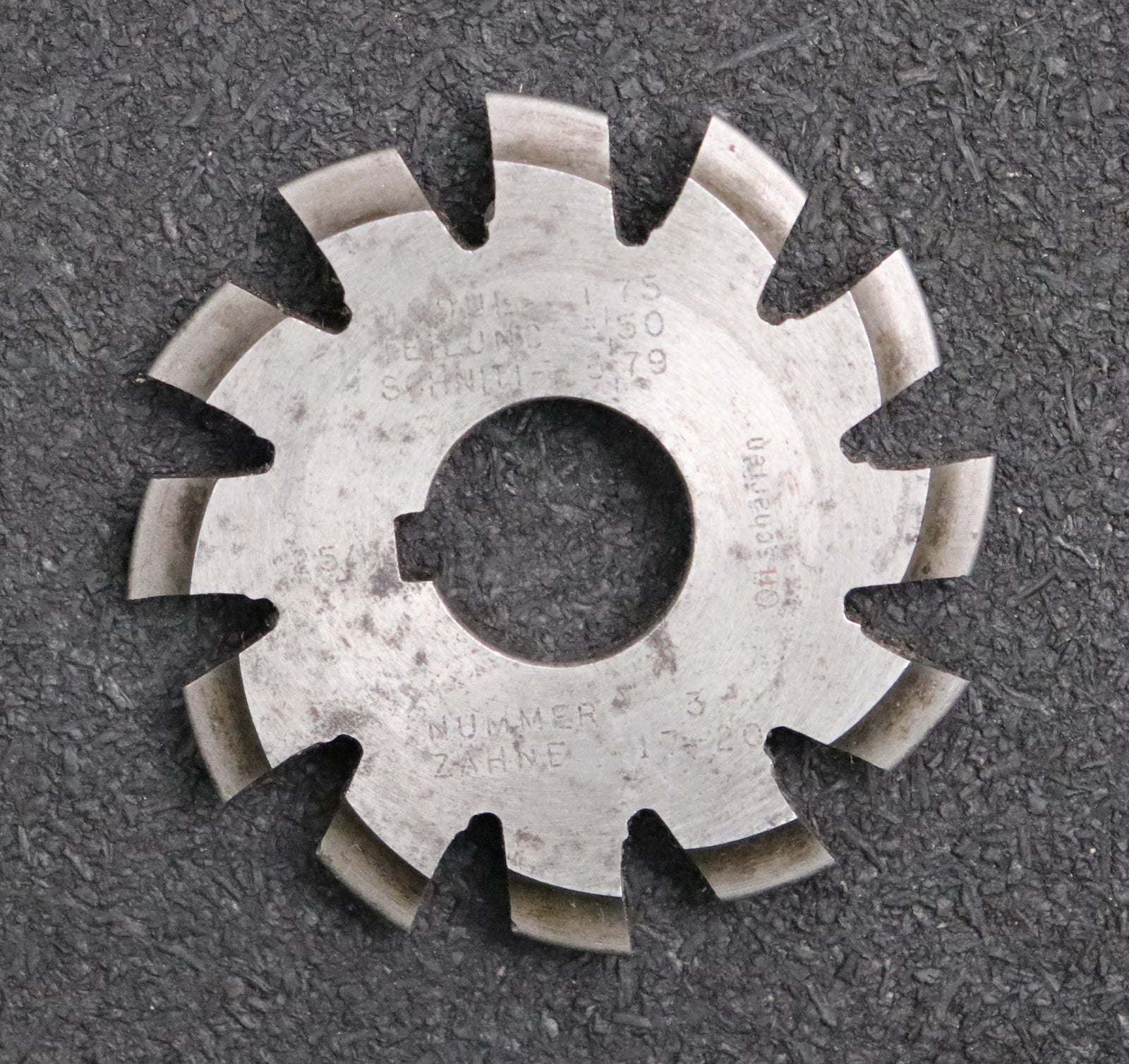 Bild des Artikels Zahnformfräser-gear-profile-cutter-m=-1,75-No.-3-für-Zähnezahlbereich-Z=-17-20
