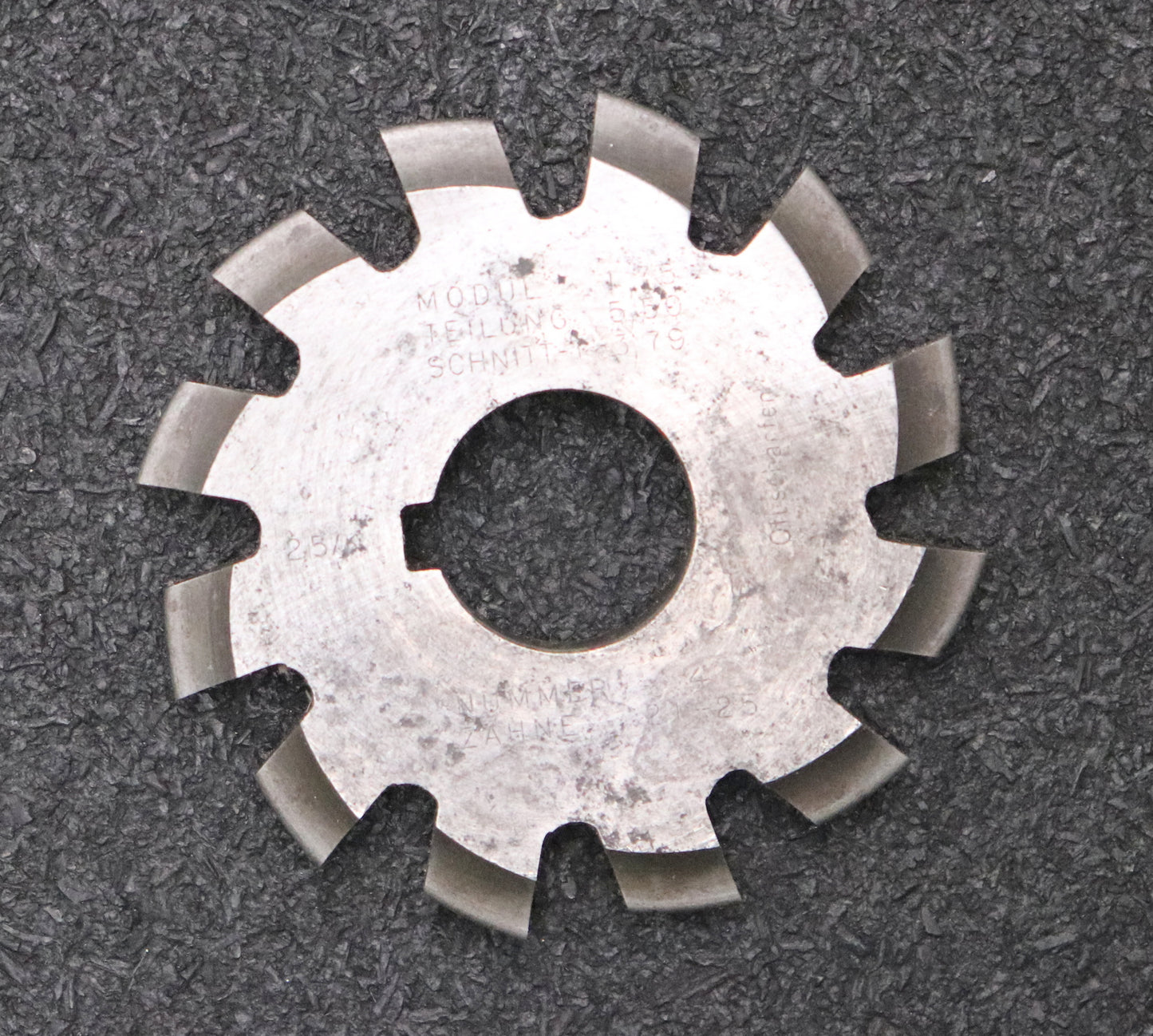 Bild des Artikels Zahnformfräser-gear-profile-cutter-m=-1,75-No.-4-für-Zähnezahlbereich-Z=-21-25