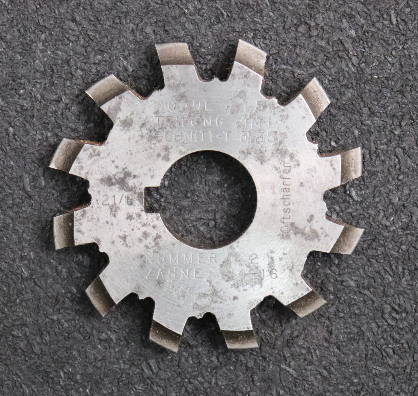 Bild des Artikels Zahnformfräser-gear-profile-cutter-m=-1,5-No.-2-für-Zähnezahlbereich-Z=-14-16