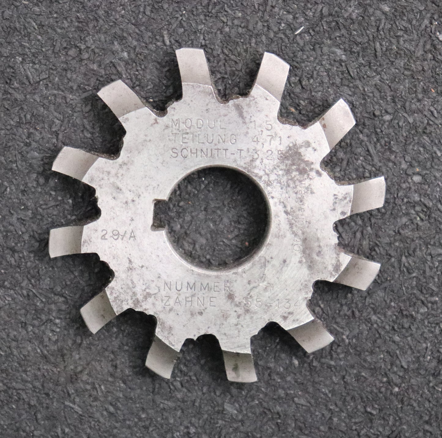 Bild des Artikels Zahnformfräser-gear-profile-cutter-m=-1,5-No.-7-für-Zähnezahlbereich-Z=-55-134