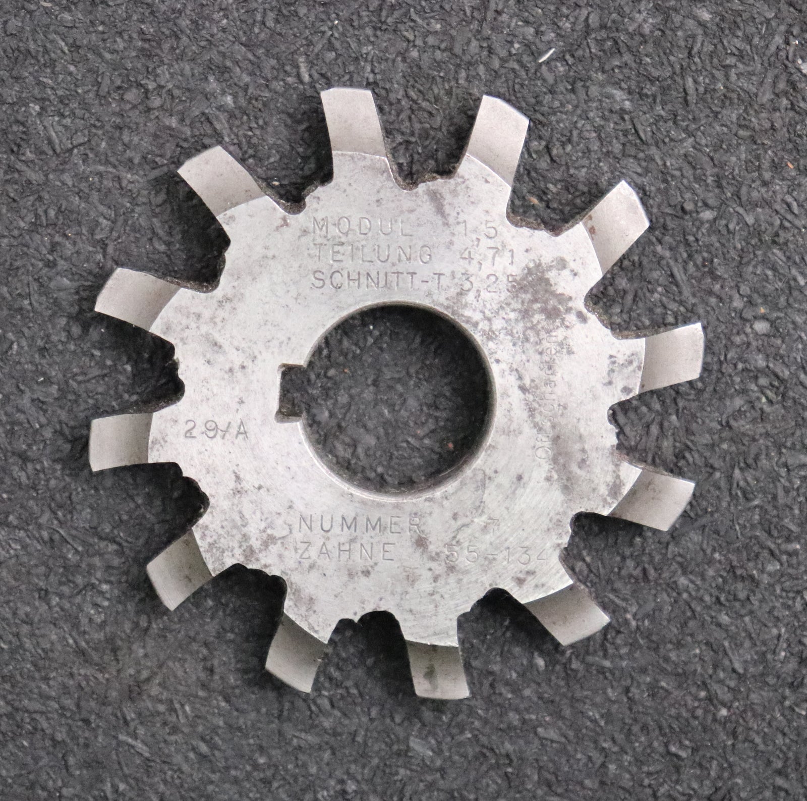 Bild des Artikels Zahnformfräser-gear-profile-cutter-m=-1,5-No.-7-für-Zähnezahlbereich-Z=-55-134
