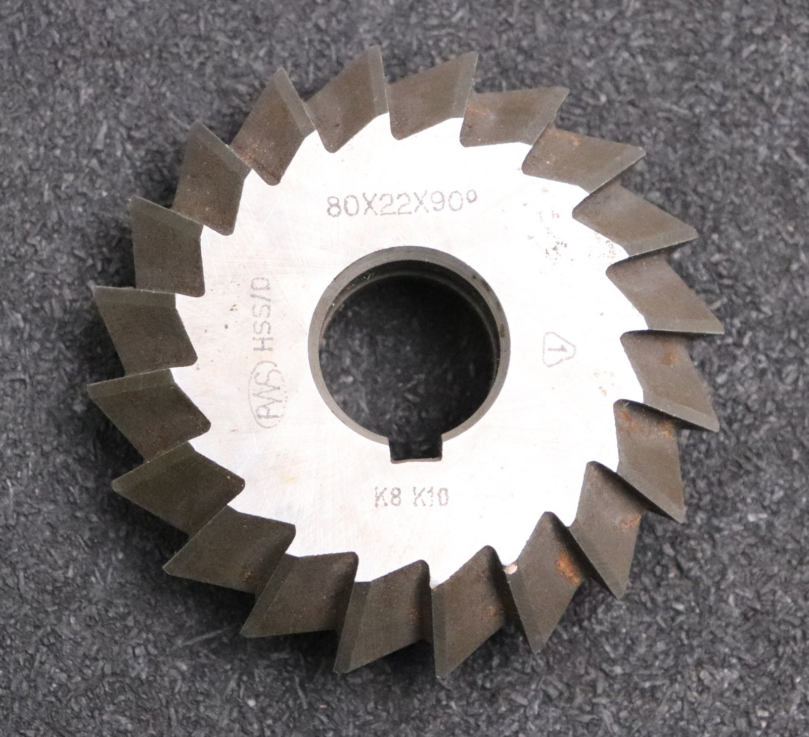 Bild des Artikels PWS-Prismen-Formfräser-konvex-Prismenwinkel-90°-Ø80x22xØ22mm-mit-LKN