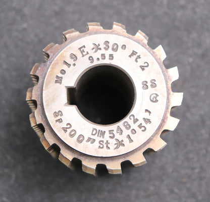 Bild des Artikels Zahnwellen-Wälzfräser-involute-spline-hob-m=-1,9mm-nach-DIN5480-EGW-30°