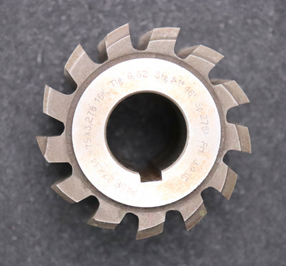 Bild des Artikels Keilwellenwälzfräser-16-Keile-27x34,875x3,278-Fertigfräser-Ø74x60xØ27mm-mit-LKN