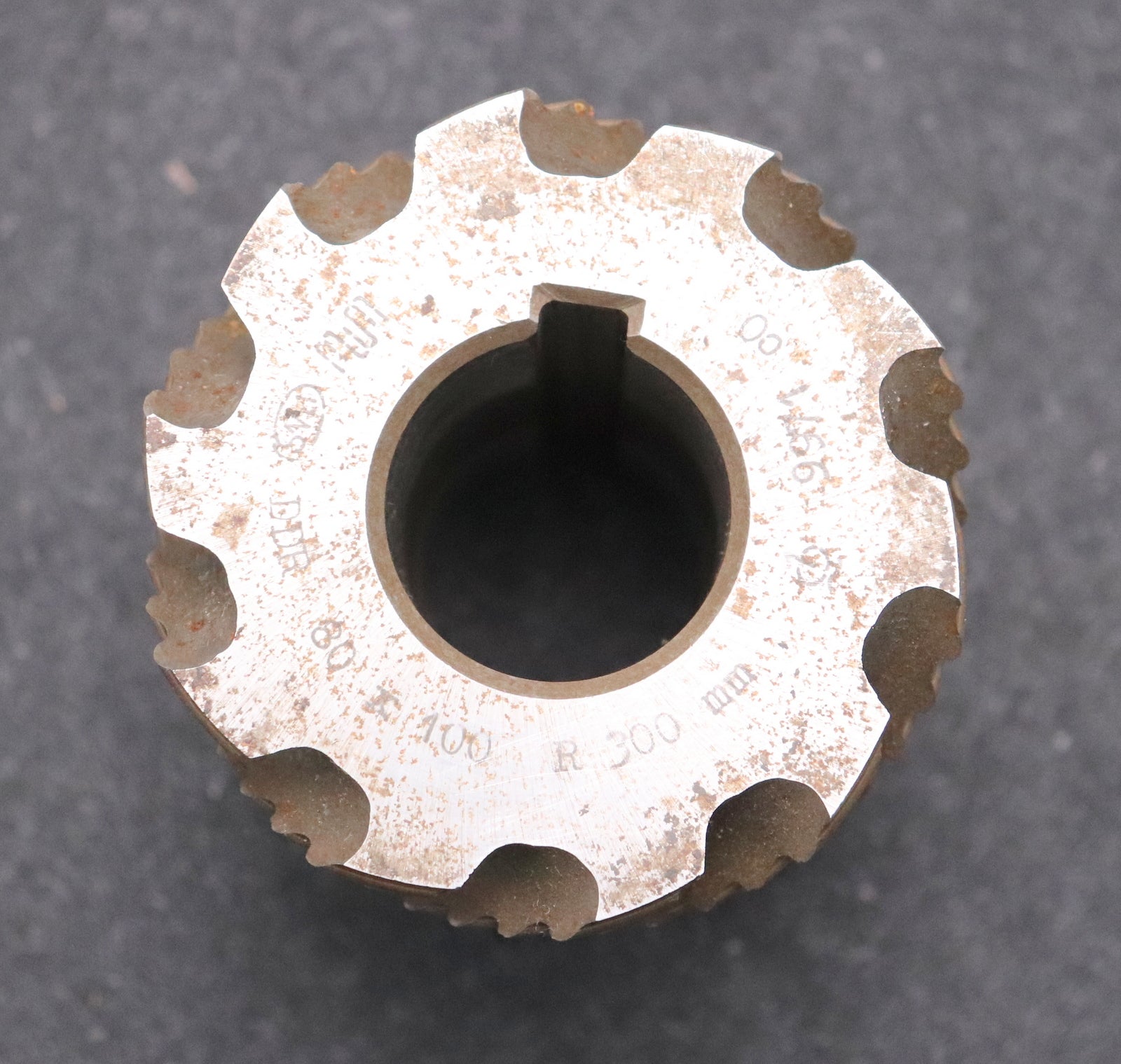 Bild des Artikels PWS-Walzenstirnfräser-Abmessungen-Ø80x100xØ32mm-LKN-DIN1880-R=300mm