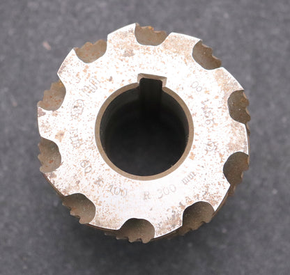 Bild des Artikels PWS-Walzenstirnfräser-Abmessungen-Ø80x100xØ32mm-LKN-DIN1880-R=300mm