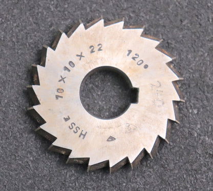 Bild des Artikels PWS-Winkelfräser-Winkel-120°-Abmessungen-Ø70x10xØ22mm-mit-LKN-22-Spannuten