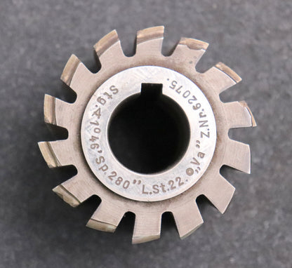 Bild des Artikels Zahnriemenrad-Wälzfräser-SAE-7/8"-22,2x16x3,65-1gg.Re.-Ø75x65xØ27mm-mit-LKN