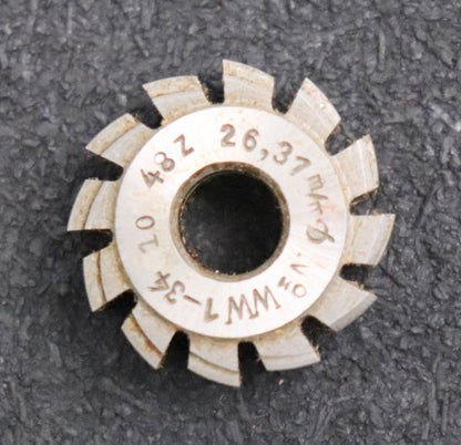 Bild des Artikels DOLD-Zykloid-Wälzfräser-cycloid-gear-hob-m=-0,548mm-für-AußenØ-26,31mm-Z=48