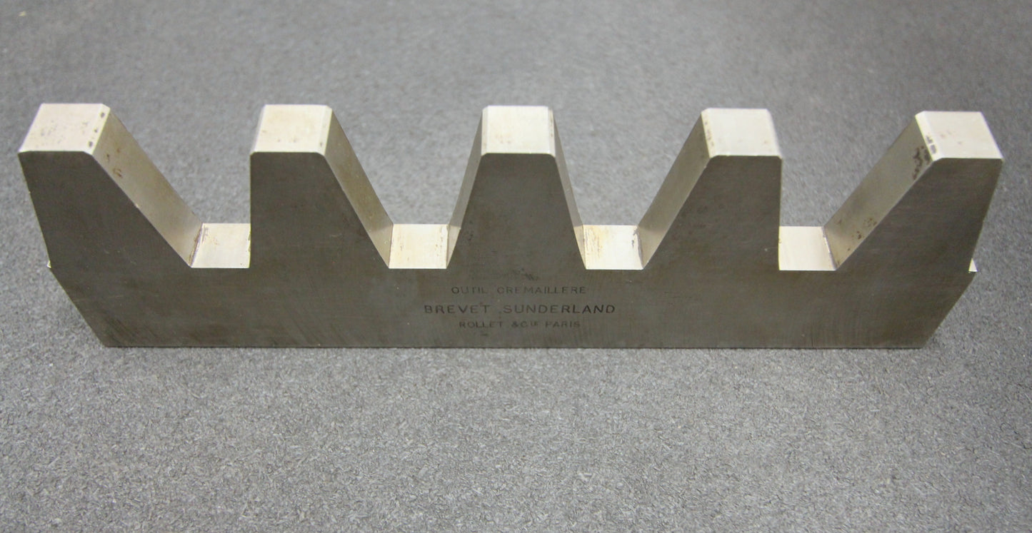 ROLLET PARIS Hobelkamm rack cutter m= 18 Angle 29° Z=5