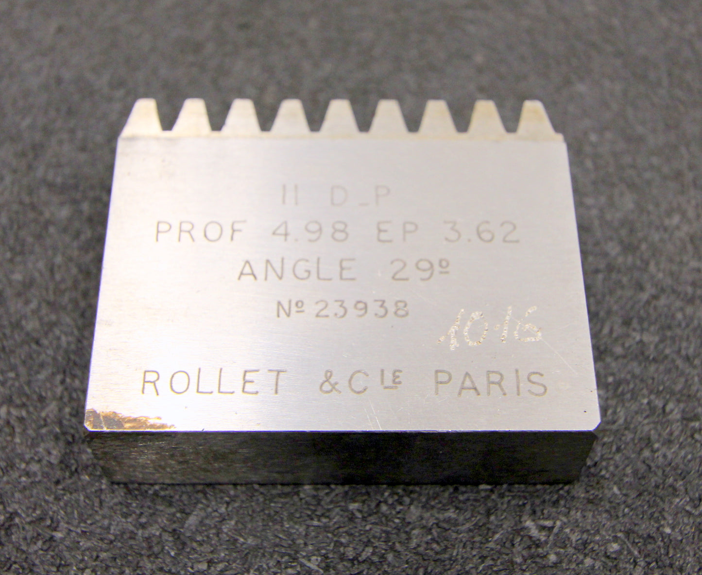 ROLLET PARIS Hobelkamm rack cutter DP 11 Angle 29° Z=9