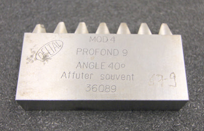 DELTAL Hobelkamm rack cutter m= 4 Angle 20° 88x20mm