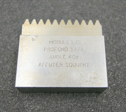 DELTAL Hobelkamm rack cutter m= 1,75 Angle 20° 61x20mm