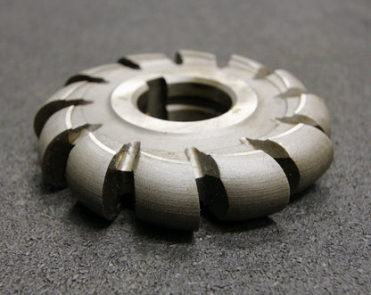 Halbrund-Formfräser konvex Radiusfräser Radius 10mm - 100x20x32mm 12 Spannuten