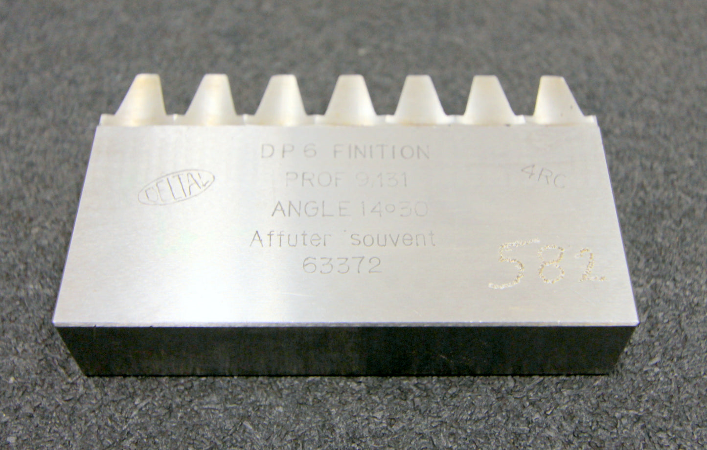 DELTAL Hobelkamm rack cutter DP 6 Angle 14°30 94x20mm