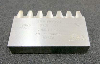 DELTAL Hobelkamm rack cutter DP 6 Angle 14°30 94x20mm