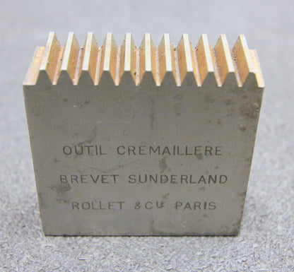 ROLLET PARIS Hobelkamm rack cutter m= 1,5 Angle 20°