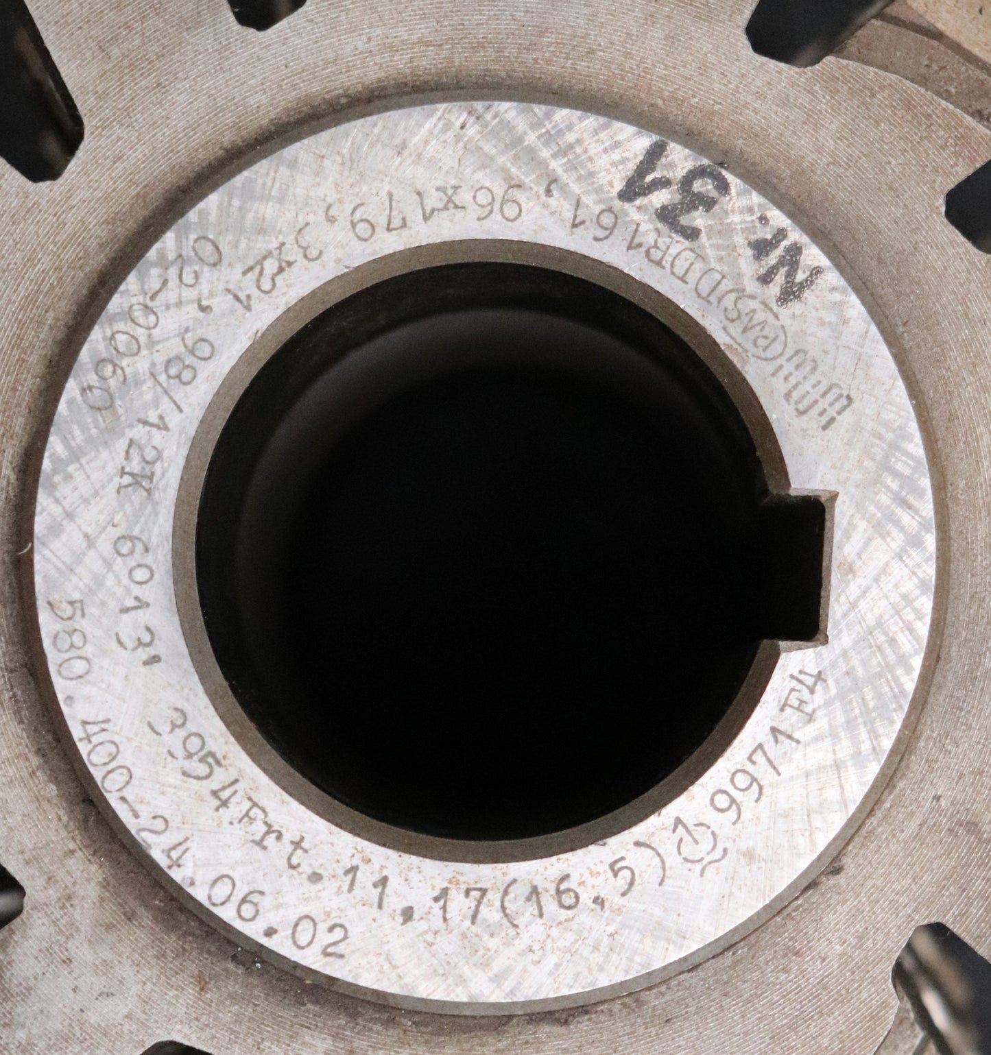 PWS Keilwellen-Wälzfräser spline hob 6 Keile 161,96x179,3x21,98mm Höcker