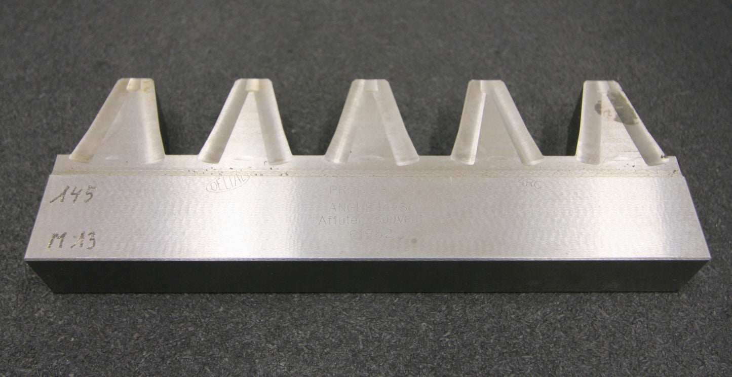 DELTAL Hobelkamm rack cutter f. MAAG-Wälzhobelmaschinen m= 13 Angle 14°30 200x25mm