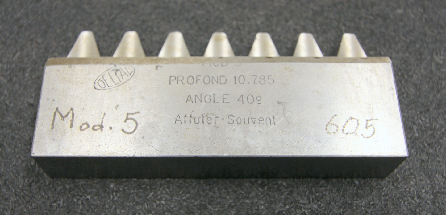 DELTAL Hobelkamm rack cutter m= 5 Angle 20° 110x20mm