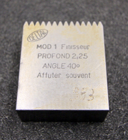 DELTAL Hobelkamm rack cutter m= 1 Angle 20° 44x20mm