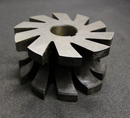 Halbrund-Formfräser konkav Radiusfräser Radius 18mm - 125x62x32mm 10 Spannuten