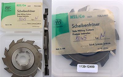 Scheibenfräser DIN 885 Art.-Nr. 14123075 Form A Typ N Ø80js16 x 5k11 x Ø27H7