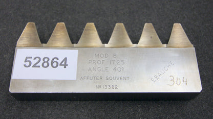 ROLLET PARIS Hobelkamm rack cutter m= 8 Angle 20°