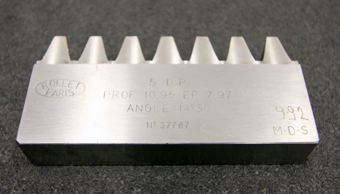 ROLLET PARIS Hobelkamm rack cutter DP 5 Angle 14°30