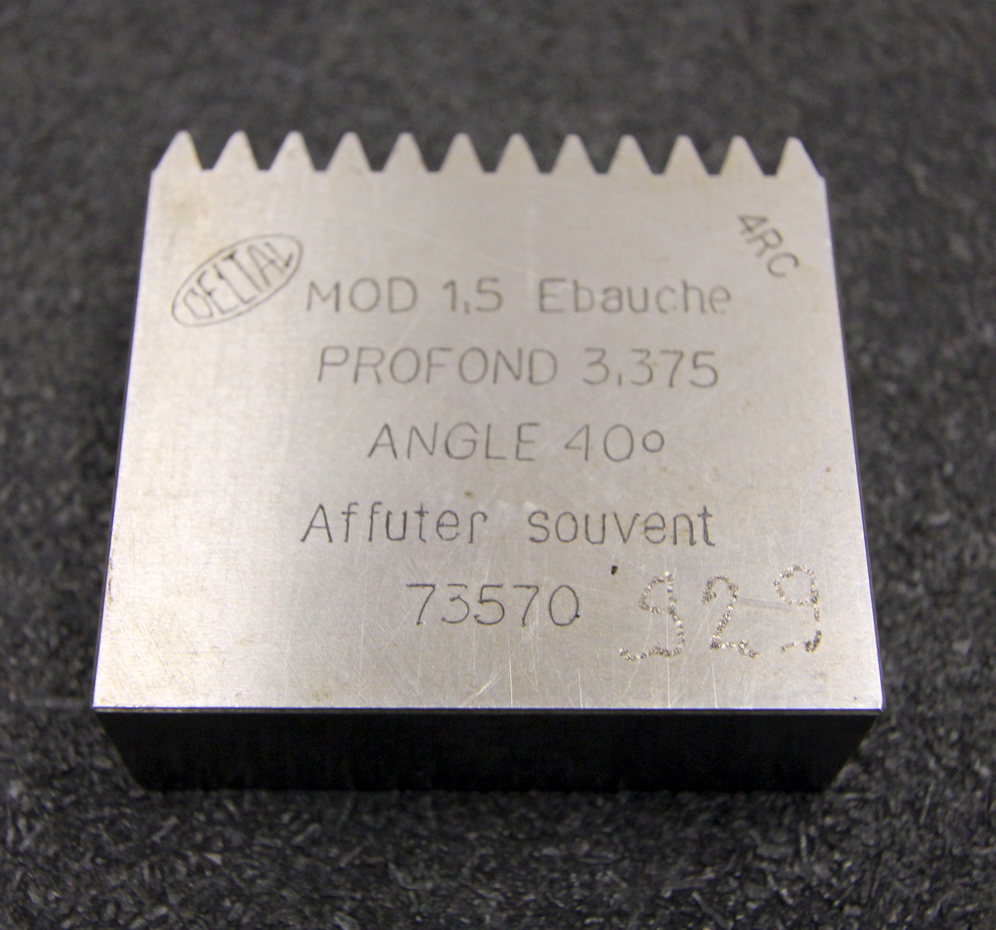 DELTAL Hobelkamm rack cutter m= 1,5 Angle 20° 56x20mm