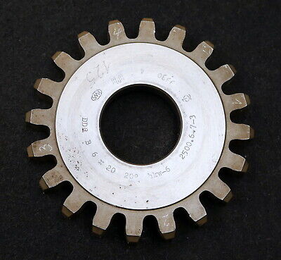 PWS Scheibenschneidrad gear shaper m= 6mm EGW 20° Z= 20 hkw-6 Ø130x16xØ1 3/4"
