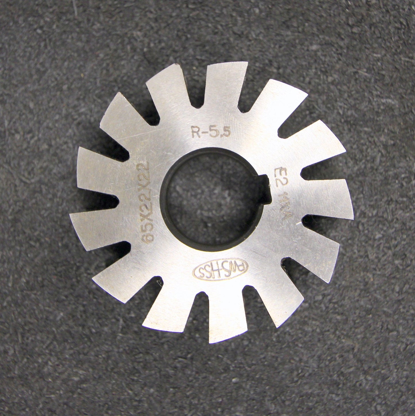 PWS Halbrund-Formfräser konkav Radiusfräser Radius 5,5mm 65x22x22mm 13 Spannuten