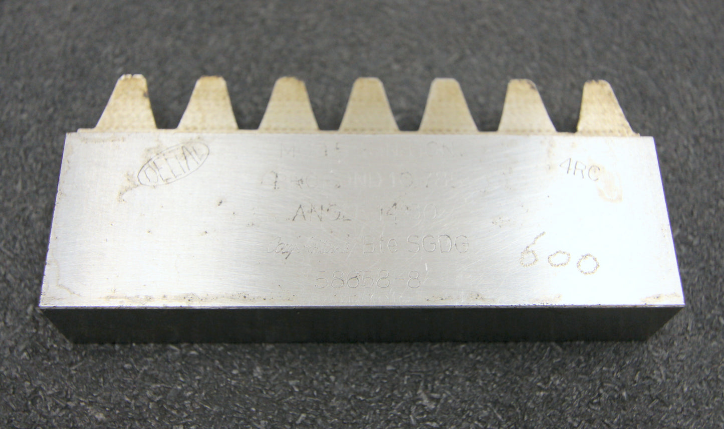 DELTAL Hobelkamm rack cutter m= 5 Angle 14°30 110x20mm