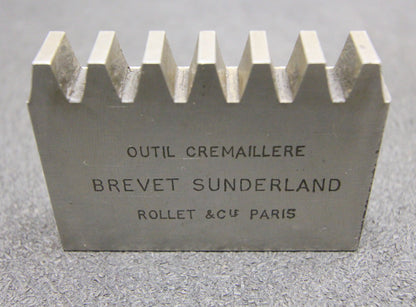 ROLLET PARIS Hobelkamm rack cutter m= 3,5 Angle 29°