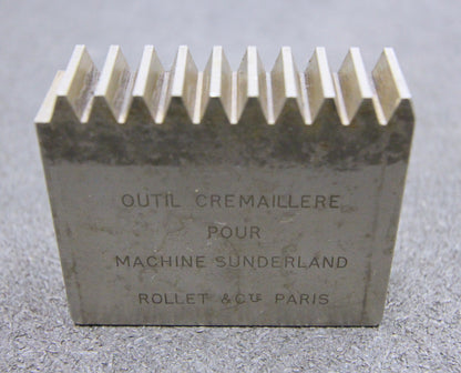 ROLLET PARIS Hobelkamm rack cutter m= 2 Angle 20°