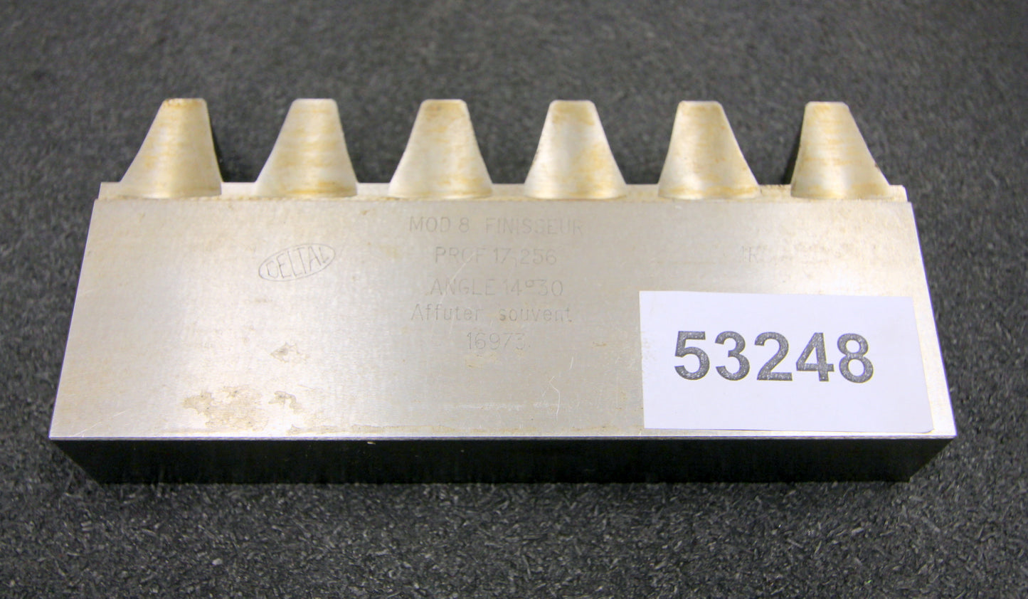 DELTAL Hobelkamm rack cutter m= 8 Angle 14°30 150x25mm