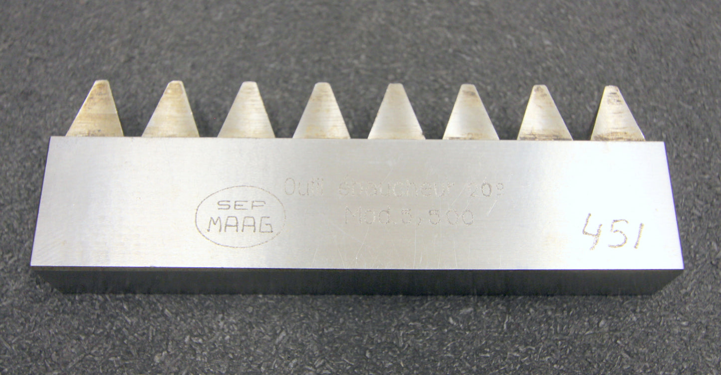MAAG Hobelkamm rack cutter m= 5,500 Angle 20° 140x20mm